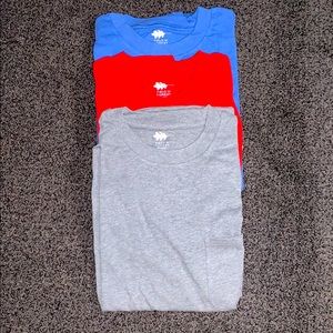 3 (Red,Blue,Gray) Field and Forest T-shirts